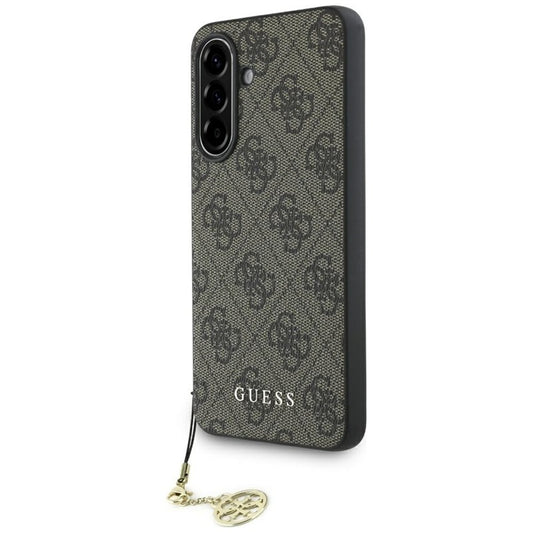 Guess 4G Charms kolekcija – dėklas Samsung Galaxy A56 5G (rudas)