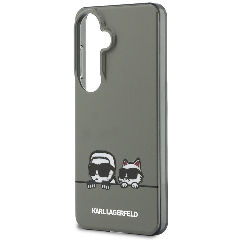 Karl Lagerfeld IML Peekaboo Karl & Choupette MagSafe dėklas - Samsung Galaxy S26 dėklas (juodas)