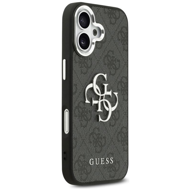 Guess 4G Big 4G Classic Logo dėklas iPhone 17 (juoda / sidabrinė)