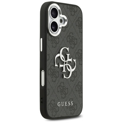 Guess 4G Big 4G Classic Logo dėklas iPhone 17 (juoda / sidabrinė)