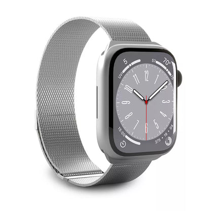 Puro Milanese Magnetic Band - Nerūdijančio plieno apyrankė Apple Watch 38/40/41/42 mm (sidabrinė)