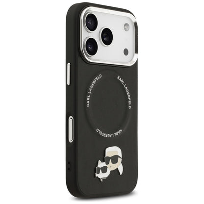 Karl Lagerfeld Karl & Choupette Smeigtukai MagSafe - Dėklas iPhone 17 Pro (juodas)