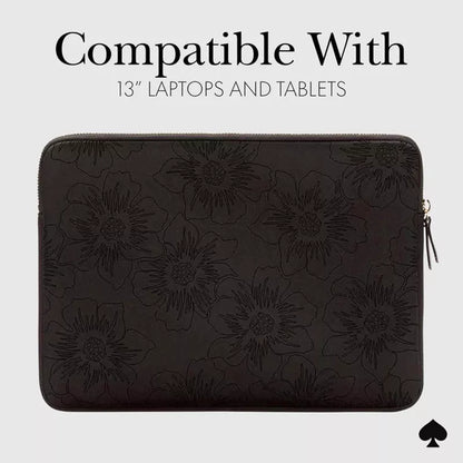 Kate Spade New York Plonas dėklas – MacBook Pro 13" / MacBook Air 13" / Nešiojamas kompiuteris 13" (Atvirkštinis Hollyhock)