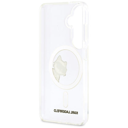 Karl Lagerfeld IML Peekaboo Choupette MagSafe dėklas - Samsung Galaxy S26 dėklas (Skaidrus)