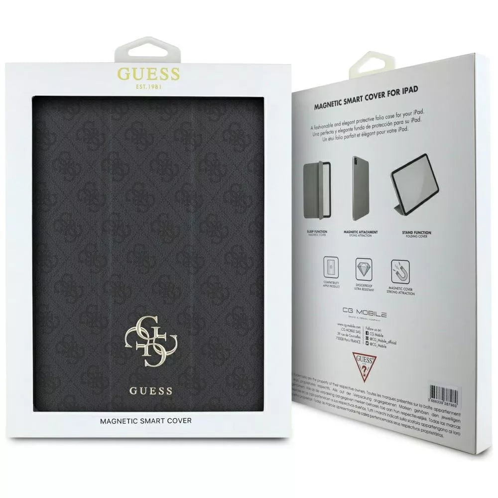 Guess Magnetic 4G Big Logo – dėklas, skirtas iPad Air 13" M3 (2025) / iPad Air 13" M2 (2024) (juodas)