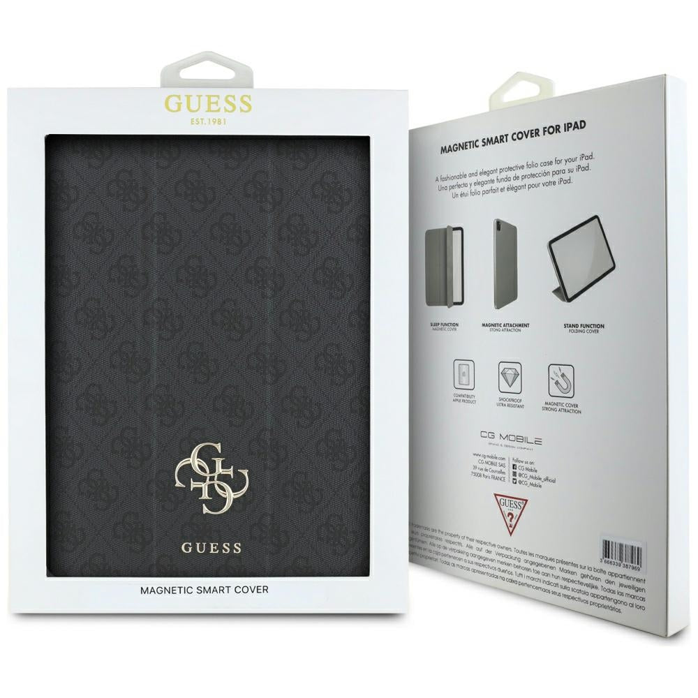 Guess Magnetic 4G Big Logo – dėklas, skirtas iPad Air 13" M3 (2025) / iPad Air 13" M2 (2024) (juodas)