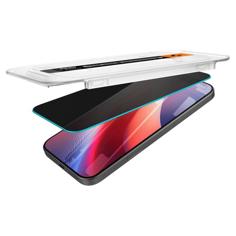 PRIVATUMO APSAUGOS STIKLAS SPIGEN GLAS.TR "EZ FIT" 2-PACK IPHONE 16 PRO MAX
