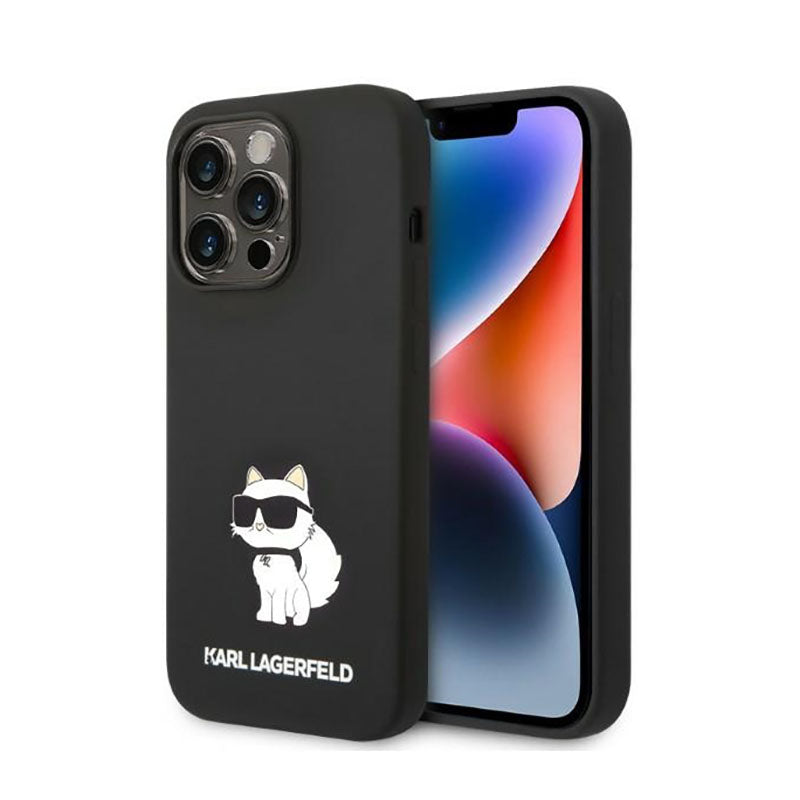 Karl Lagerfeld Silikoninis NFT Choupette – dėklas, skirtas „iPhone 14 Pro Max“ („Black“)