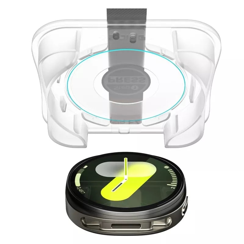 Spigen GLAS.TR EZ FIT 2 vnt. – Grūdintas stiklas, skirtas Samsung Galaxy Watch 8 40 mm (2 vnt.)