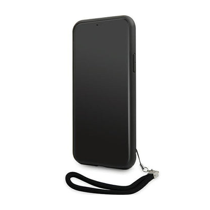 Karl Lagerfeld Sequins Cord – dėklas su virvele, skirtas iPhone 11 (sidabrinis)