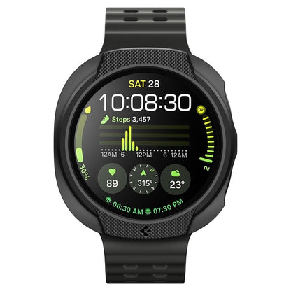 Spigen Liquid Air – Dėklas, skirtas Samsung Galaxy Watch 8 40 mm (Matinė juoda)
