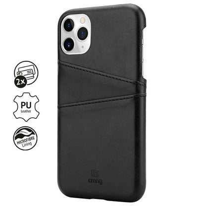 Crong Neat Cover – PU odos dėklas skirtas iPhone 11 Pro (juodas)