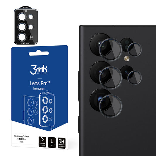 3mk Lens Protection Pro – Fotoaparato objektyvo stiklas, skirtas Samsung Galaxy S24 Ultra (Juodas)