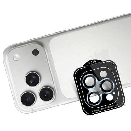 3mk Apsauga objektyvui Pro - Grūdintas stiklas kamerai skirta iPhone 17 Pro / iPhone 17 Pro Max (Vandenyno mėlyna)