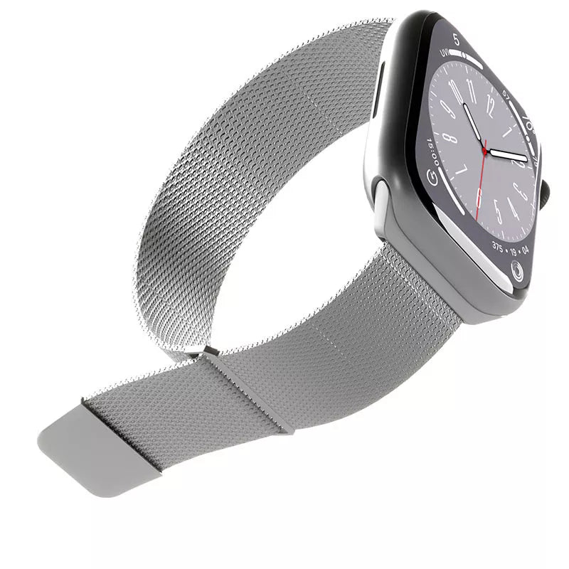 Puro Milanese Magnetic Band - Nerūdijančio plieno apyrankė Apple Watch 38/40/41/42 mm (sidabrinė)