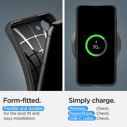 Spigen Liquid Air - dėklas, skirtas Samsung Galaxy S23 (Matinė juoda)
