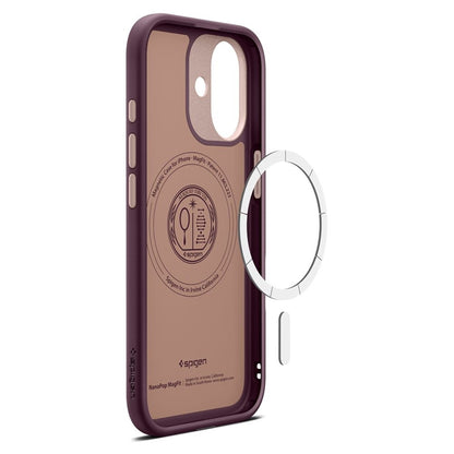 Spigen Nano Pop Mag MagSafe - Dėklas, skirtas iPhone 17 (Burgundy Bean)