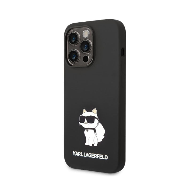 Karl Lagerfeld Silikoninis NFT Choupette – dėklas, skirtas „iPhone 14 Pro Max“ („Black“)