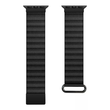 Crong Eclipse – Odinis magnetinis dirželis, skirtas Apple Watch 44/45/46/49 mm (juoda)