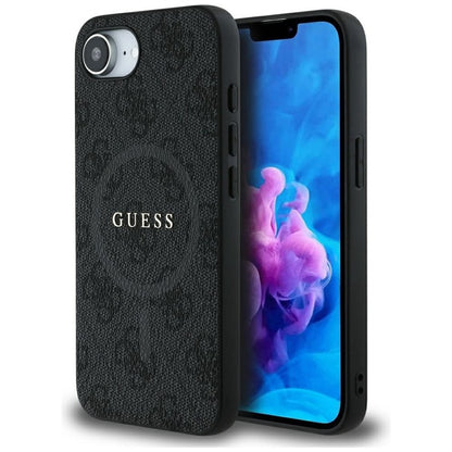 Guess 4G Ring Classic Logo MagSafe - dėklas skirtas iPhone 16e (juodas)