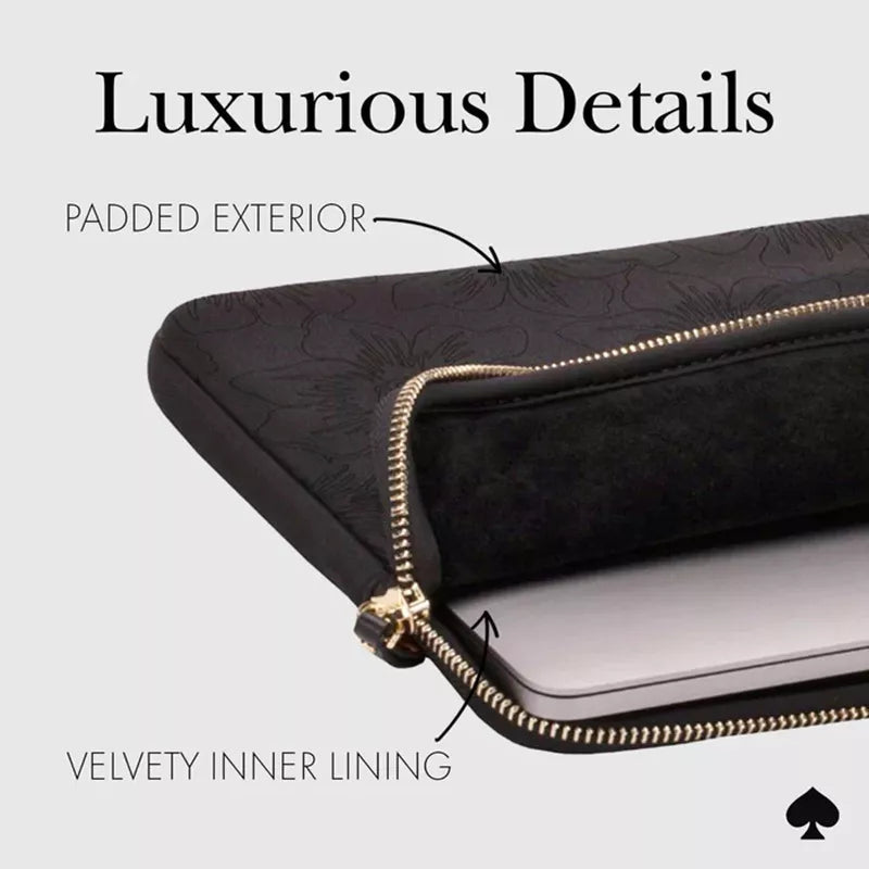 Kate Spade New York Plonas dėklas – MacBook Pro 13" / MacBook Air 13" / Nešiojamas kompiuteris 13" (Atvirkštinis Hollyhock)