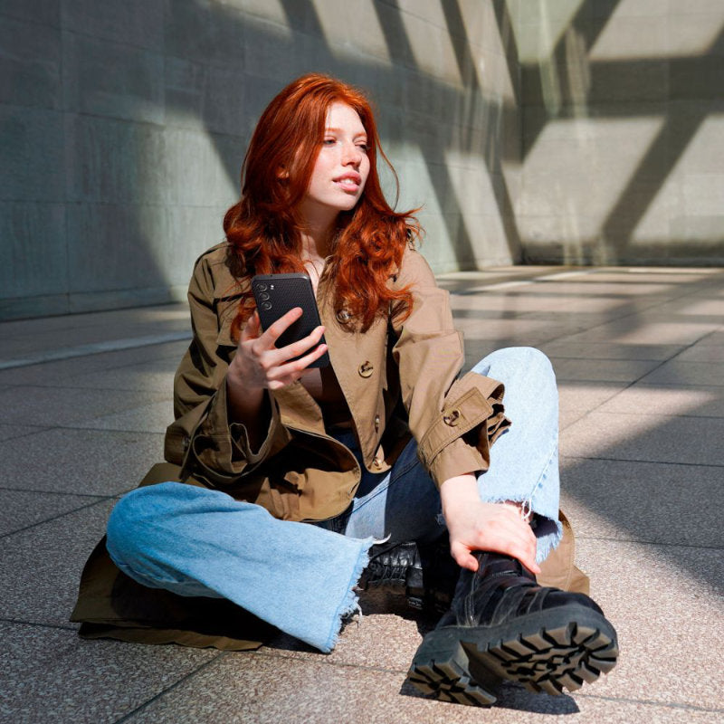 Spigen Liquid Air - dėklas, skirtas Samsung Galaxy S23 (Matinė juoda)