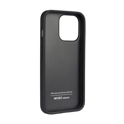 Audi sintetinė oda – dėklas iPhone 13 Pro (juodas)