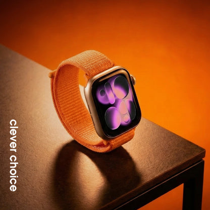 Crong Nailoninis sportinis dirželis Apple Watch 38/40/41/42 mm (Tropinis oranžinis)