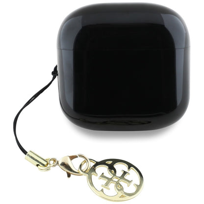 Guess Glossy Effect Printed Classic Logo & Charm - TWS Bluetooth ausinės + įkrovimo dėklas (juodas)