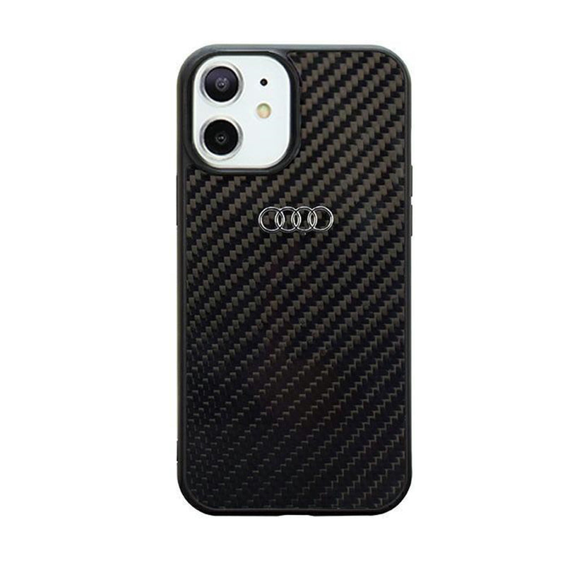 Audi anglies pluošto dėklas, skirtas iPhone 11 (juodas)