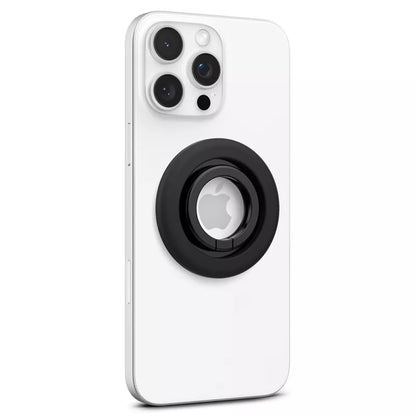 Spigen Nano Pop MagSafe telefono žiedas - piršto laikiklis su stovo funkcija (juoda sezamo)