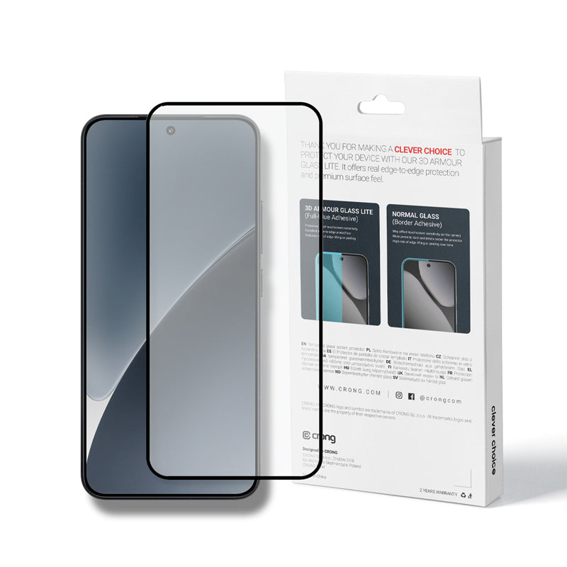 Crong 3D Armour Glass Lite - Pilni klijai grūdintas stiklas, skirtas Xiaomi 15