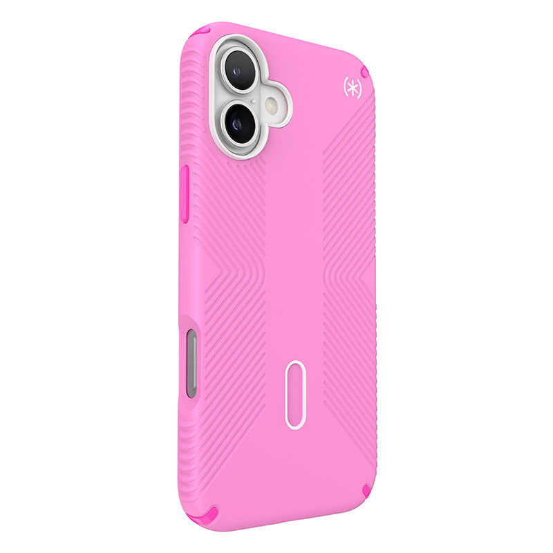 Speck Presidio2 Grip ClickLock & MagSafe – dėklas skirtas iPhone 16 Plus (True Pink / Shocking Pink / White)
