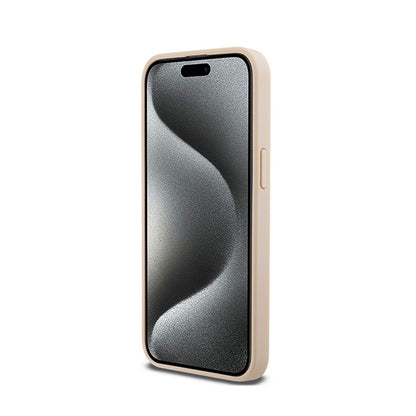 DKNY odinis „Mono Stripe & Metal Logo“ dėklas „iPhone 15 Pro Max“ (rožinis)