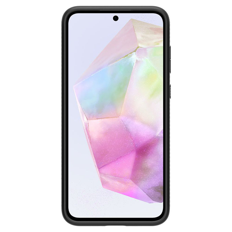 "Spigen Liquid Air" - "Samsung Galaxy A35 5G" dėklas (matinės juodos spalvos)