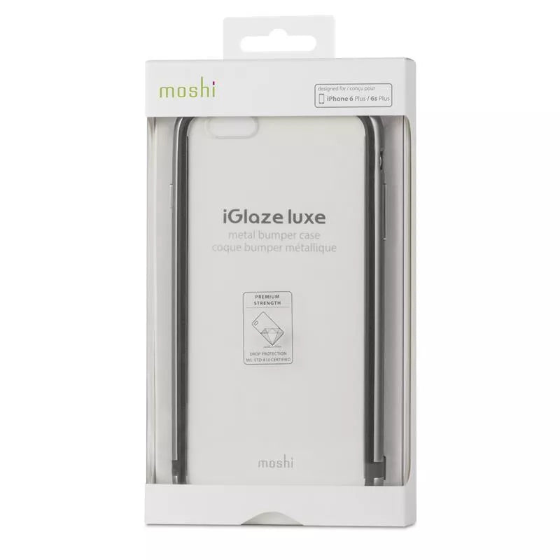 Moshi iGlaze Luxe - Metalinis Bamperio Dėklas, skirtas iPhone 6s Plus / iPhone 6 Plus (titano pilka)
