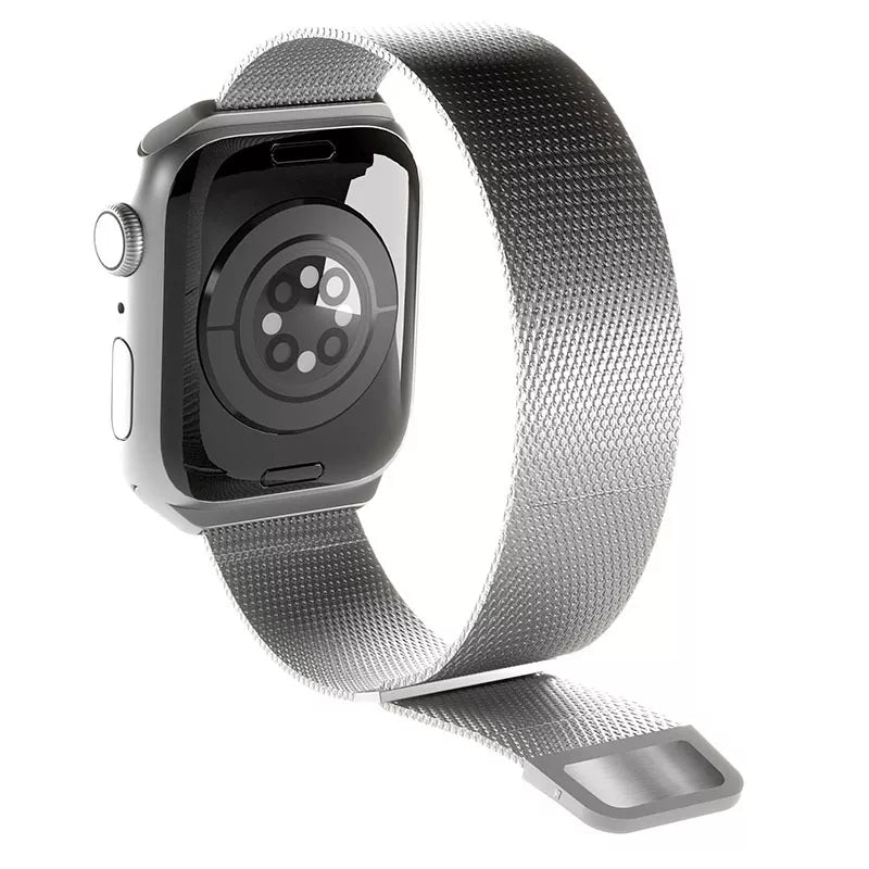 Puro Milanese Magnetic Band - Nerūdijančio plieno apyrankė Apple Watch 38/40/41/42 mm (sidabrinė)