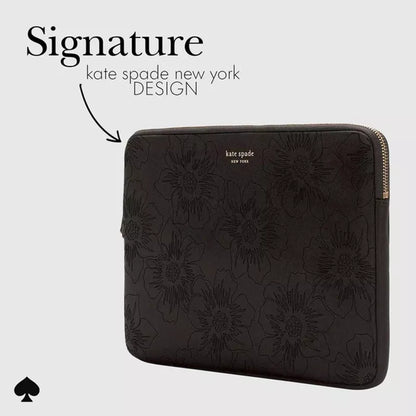 Kate Spade New York Plonas dėklas – MacBook Pro 13" / MacBook Air 13" / Nešiojamas kompiuteris 13" (Atvirkštinis Hollyhock)