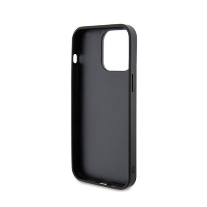 Guess Rhinestone Metal Logo – dėklas iPhone 15 Pro Max (geltonas)