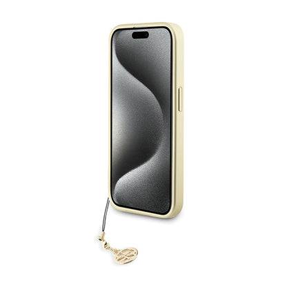 Guess 4G Charms Collection - iPhone 15 Pro dėklas (pilkas)