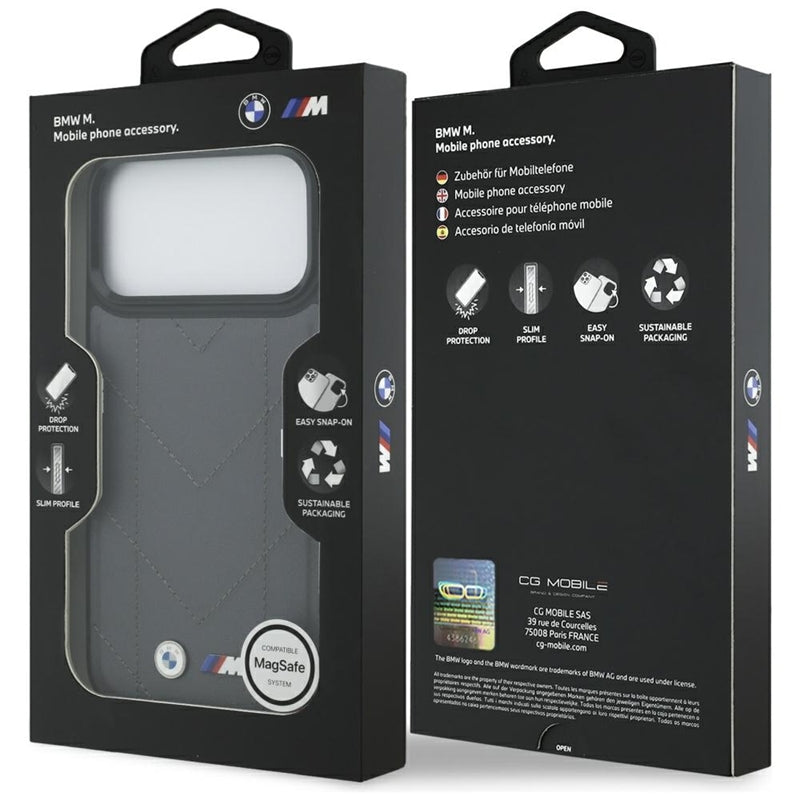 BMW M Dyjuotas Logotipas MagSafe - iPhone 17 Pro Max dėklas (Antracito)