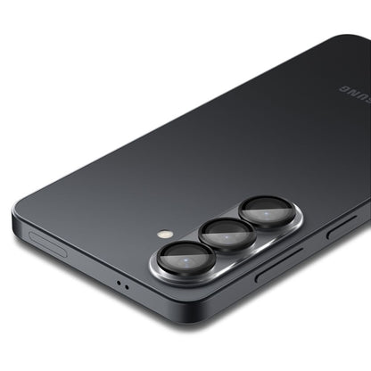 Spigen Optik Pro HD GLAS.TR EZ Fit kameros apsauga 2 vnt. – Stiklinė objektyvo apsauga, skirta Samsung Galaxy S26+ (2 vnt.) (juoda)