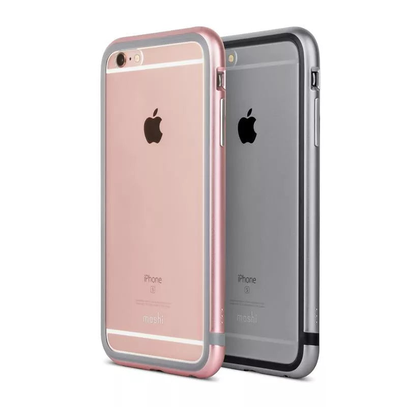 Moshi iGlaze Luxe - Metalinis Bamperio Dėklas, skirtas iPhone 6s Plus / iPhone 6 Plus (titano pilka)