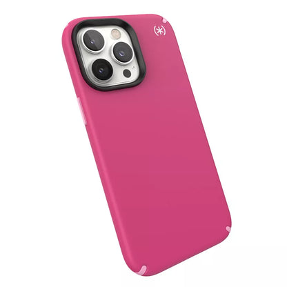 Speck Presidio2 Pro + MagSafe – dėklas iPhone 14 Pro Max su MICROBAN danga (Digitalpink / Blossompink / White)