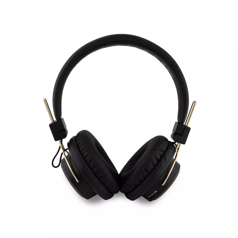 Hello Kitty Metalinis logotipas Apvalios formos - belaidės "Bluetooth V5.3" ausinės į ausis (juodos)