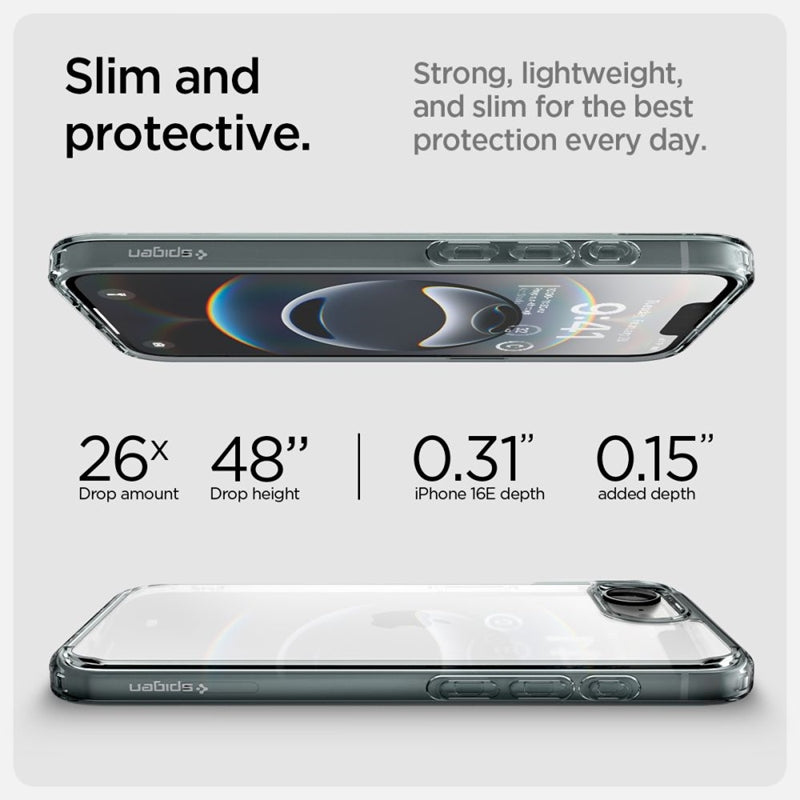 Spigen Ultra Hybrid – dėklas, skirtas iPhone 16e (Space Crystal)