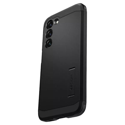 Spigen Tough Armor – dėklas, skirtas „Samsung Galaxy S23“ (juoda)