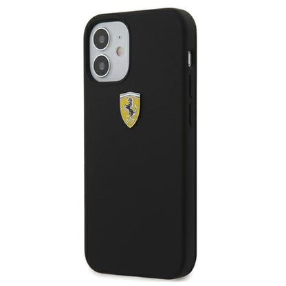 Ferrari On Track Silicone – dėklas iPhone 12 mini (juodas)