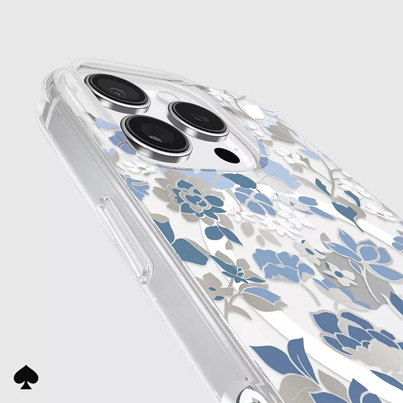 Kate Spade New York Protective Gems MagSafe – Dėklas iPhone 16 Pro (Flowerbed Blue)