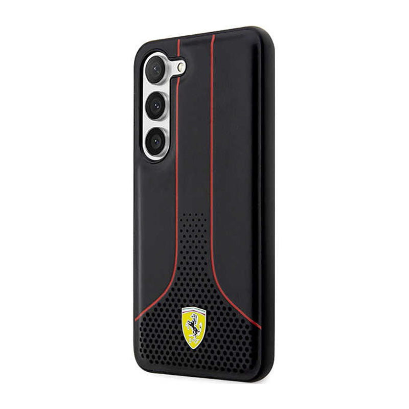 Ferrari Perforuota 296P kolekcija - Dėklas Samsung Galaxy S23+ (juodas)